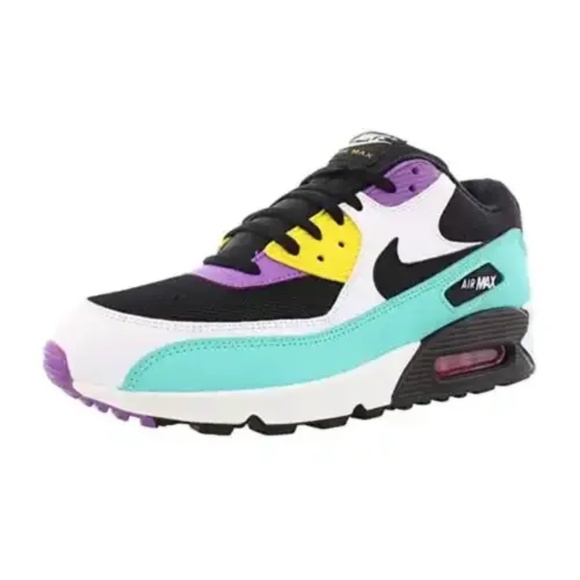 Nike Air Max 90 Essential Black/White-Bright Violet Men's Shoe Size: 11 US EUC - Picture 2 of 6